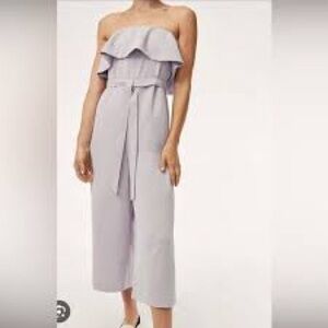 Babaton flutter Jumpsuit in Light Gray